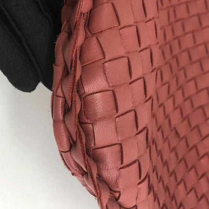 Bottega Veneta Veneta Hobo Large Brick Red 47cm Lambskin Leather