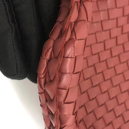 Bottega Veneta Veneta Hobo Large Brick Red 47cm Lambskin Leather