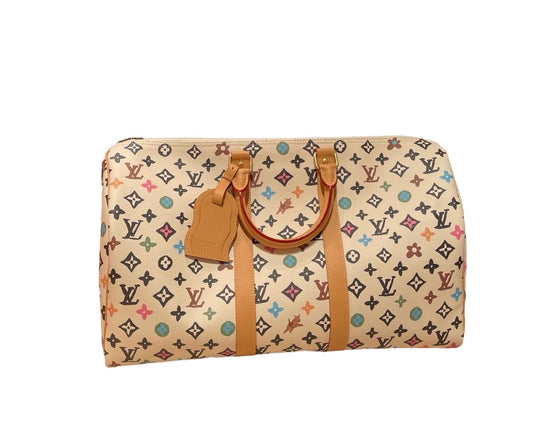 Louis Vuitton Tyler The Creator Sellout Keepall Bandouliere 45 Multicolor White-Luxbags
