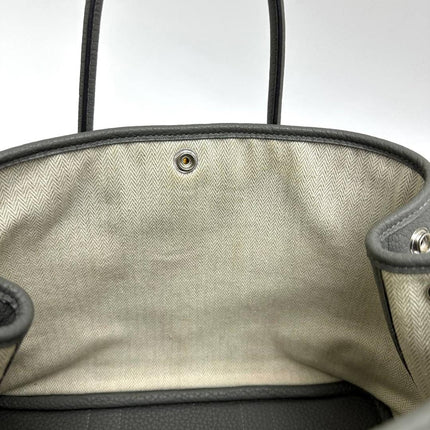 Hermès Garden Party 30 (TPM) in Grey Negonda Leather