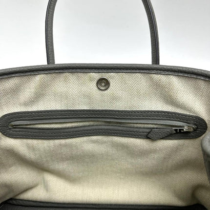 Hermès Garden Party 30 (TPM) in Grey Negonda Leather