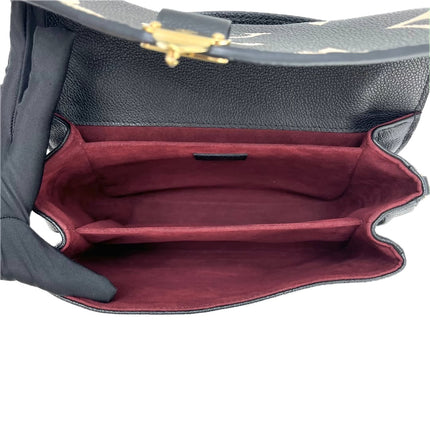 Louis Vuitton Pochette Métis Bi-color Giant Monogram Empreinte Leather Black Beige