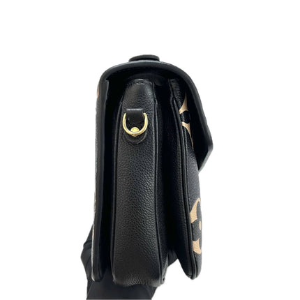 Louis Vuitton Pochette Métis Bi-color Giant Monogram Empreinte Leather Black Beige