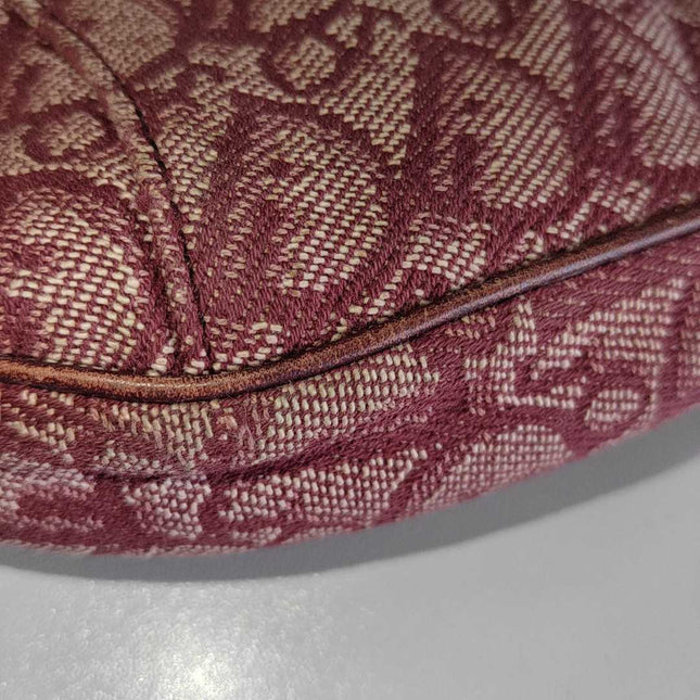 Sold Dior Trotter Mini Saddle bag Burgundy Red Oblique