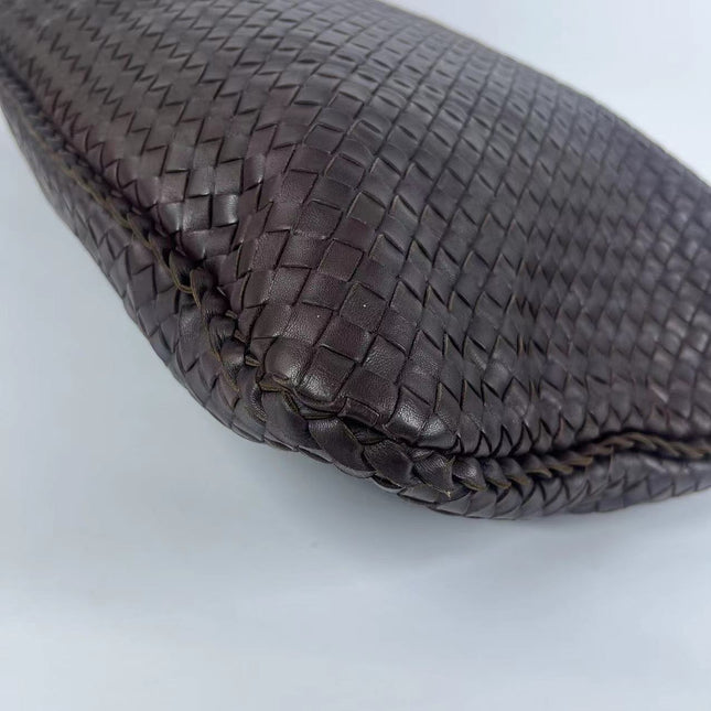 Bottega Veneta Veneta Hobo Maxi Dark Brown Lambskin Leather 52cm