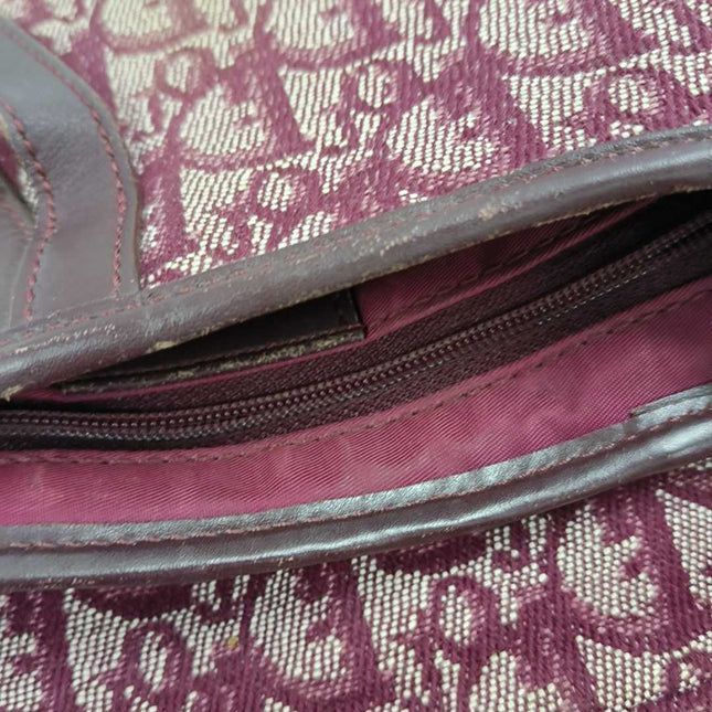 Sold Dior Saddle Vintage Red Burgundy Oblique