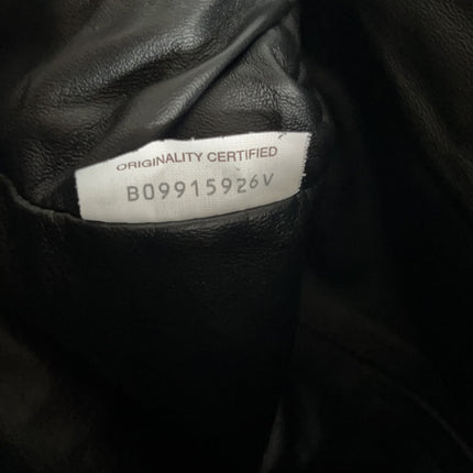 Bottega Veneta Pochette Grande Intrecciato Cuir de Veau Noir