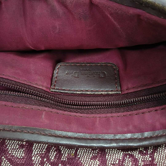 Sold Dior Saddle Vintage Red Burgundy Oblique