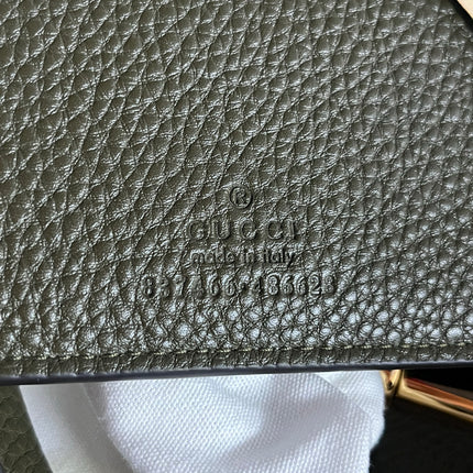 Gucci Softbit Maxi Shoulder Bag Olive Green Calfskin Leather 2024