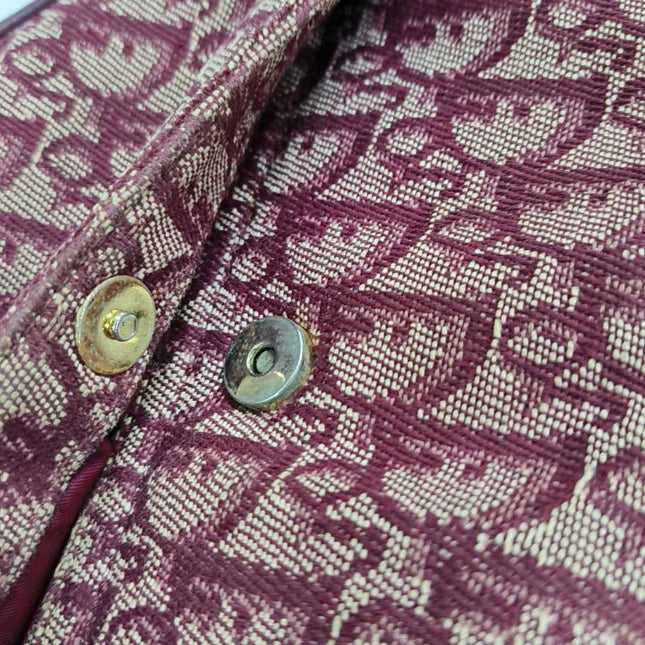 Sold Dior Saddle Vintage Red Burgundy Oblique