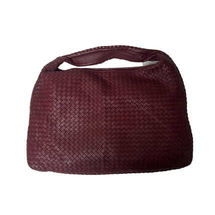 Bottega Veneta Veneta Hobo Burgundy Leather Bag Maxi 50cm