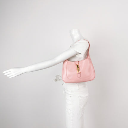 Sac Gucci Jackie 1961 en cuir petite taille avec bandoulière réglable Rose