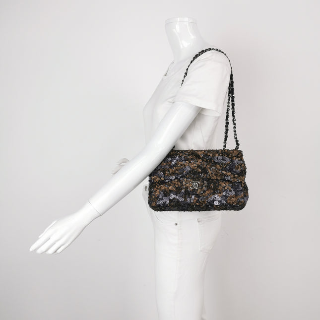 Chanel Paillette Flap Bag Rectangular Mini Multicolor Glitter Sequins