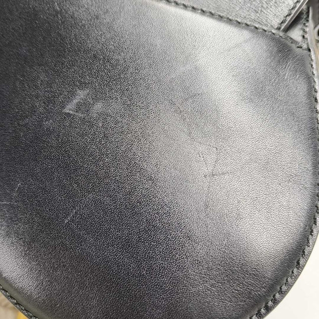 Sold Dior Saddle Medium Black Smooth Leather with Studded Strap