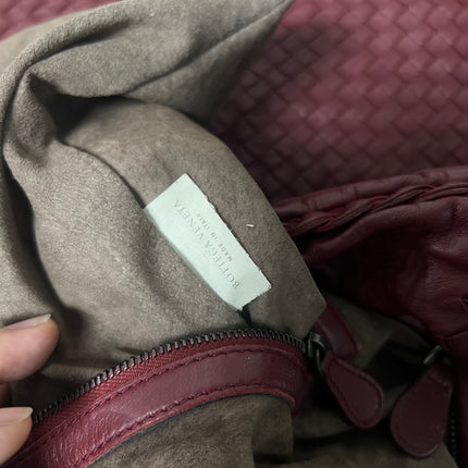 Bottega Veneta Veneta Hobo Burgundy Leather Bag Maxi 50cm