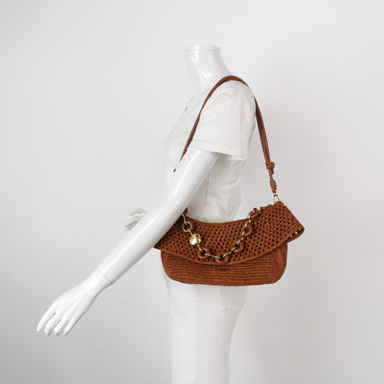 Sac cabas petit modèle Loewe Paulas Ibiza Anagram en raphia