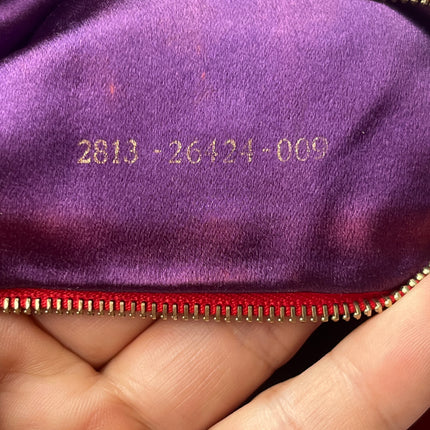 Sac bandoulière FENDI Baguette en velours monogramme FF doré