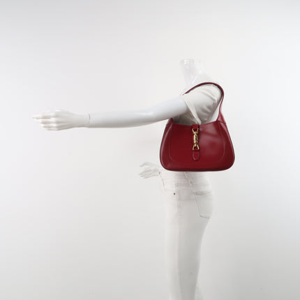 Gucci Jackie 1961 Red Burgundy Leather Bag Small Shoulder Bag