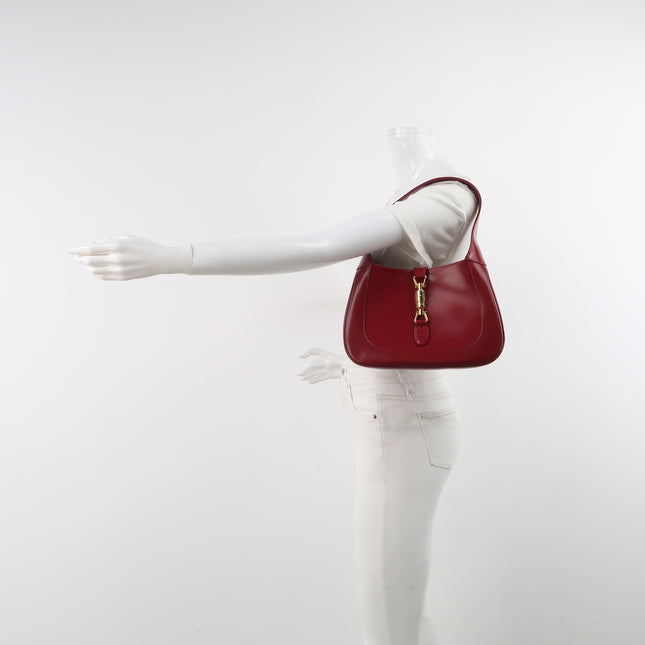 Gucci Jackie 1961 Red Burgundy Leather Bag Small Shoulder Bag
