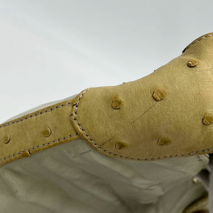 Cartier Panthere Hobo Shoulder Bag Cream White Leather Gold Hardware