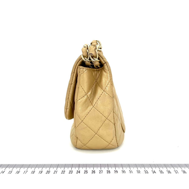 Sold Chanel Timeless/ Classic Flap Medium Gold Gem CC Turn lock