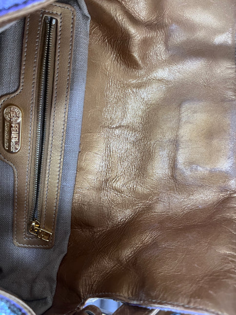 Sold FENDI Baguette Glitter beads Lilac