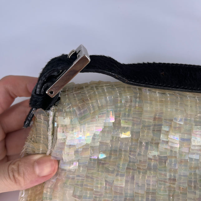 Sold Fendi Baguette in Cream Gold sequins