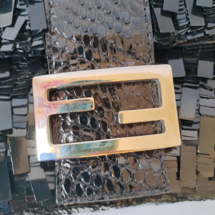 Sold Fendi Baguette Glitter black sequins