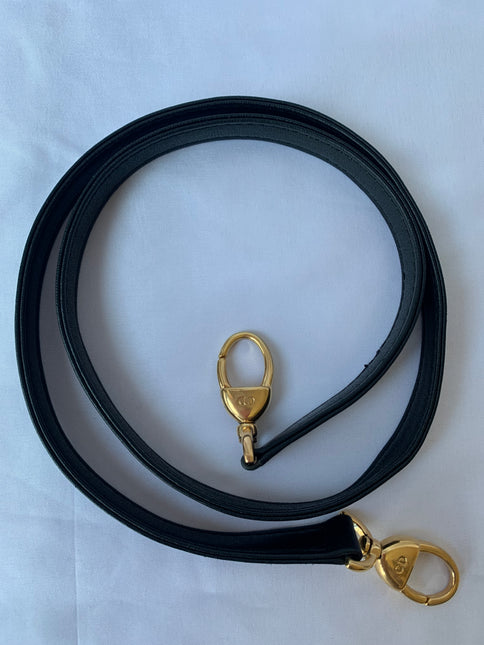 Sold Lady Dior Medium Black Cannage Lambskin Leather