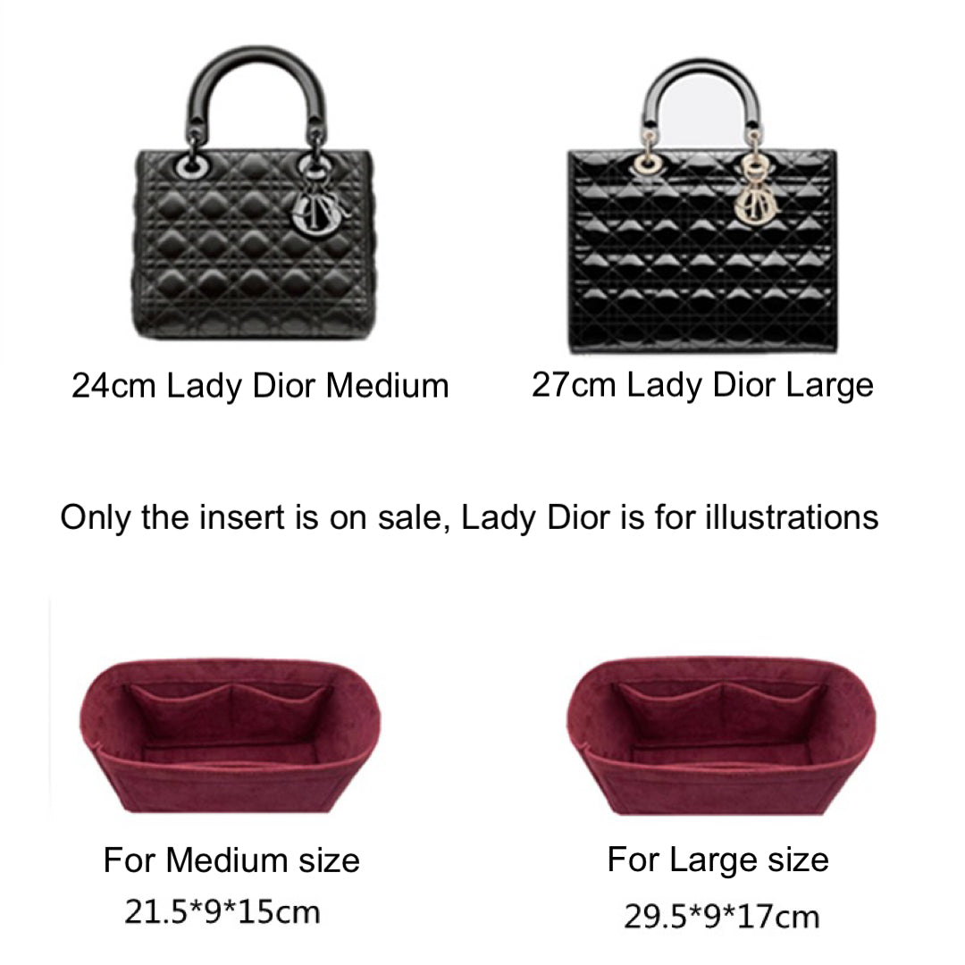 Organiser Bag insert for Lady Dior keep clean and structured