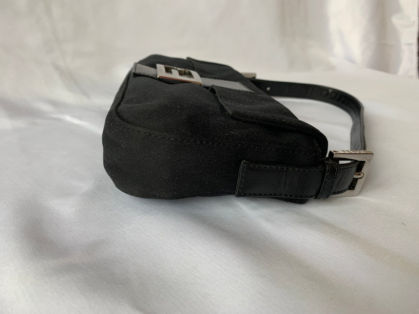 Sold FENDI Baguette Black Cloth