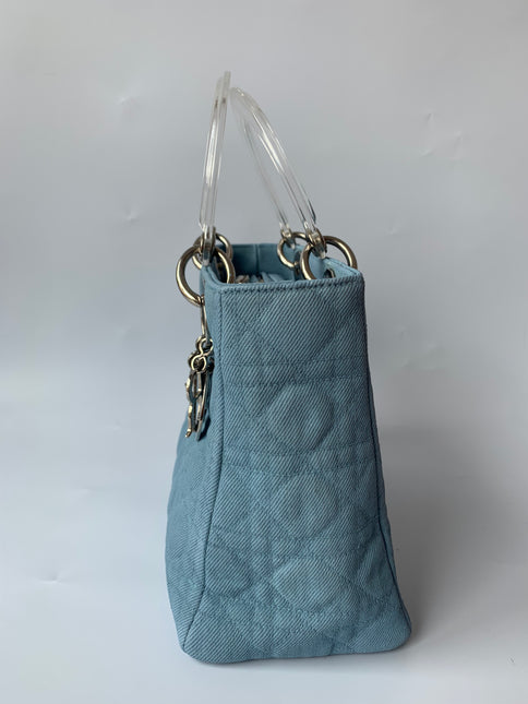 Sold Lady Dior Denim Vintage Medium size