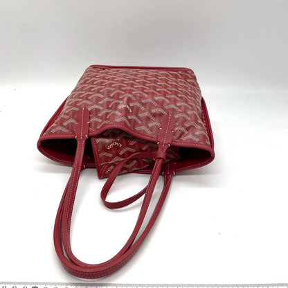 Sold Goyard Anjou Mini Tote Red/Maroon/Burgundy leather