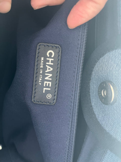 Sold Chanel Deauville Tote Denim Medium
