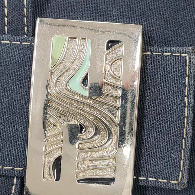 Sold FENDI Baguette Blue Denim