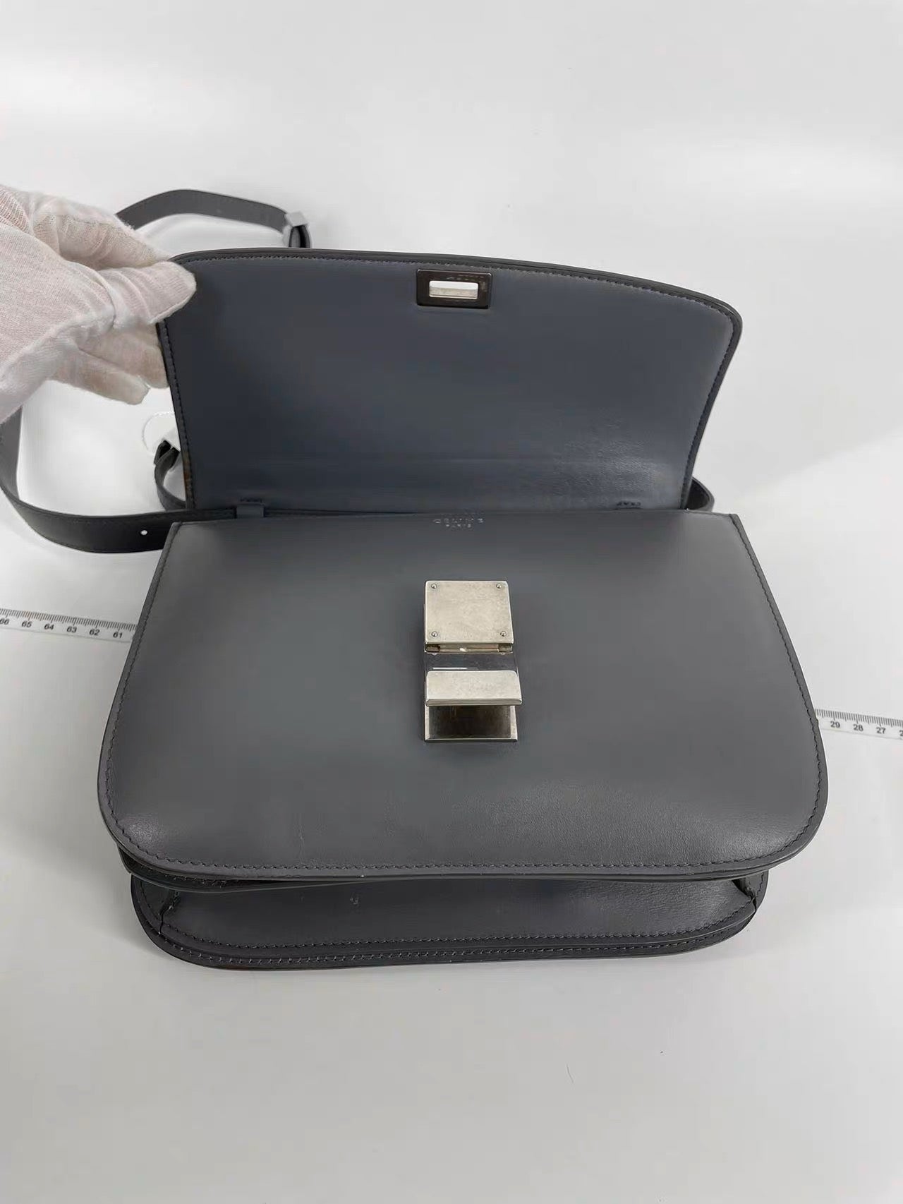 Celine box bag grey online