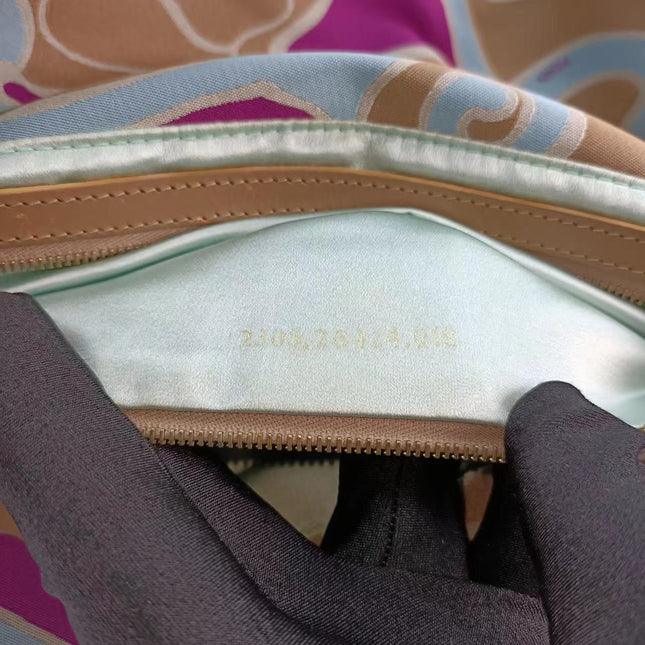 Sold FENDI Baguette Multicolor Silk with Psychedelic prints