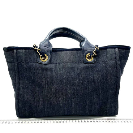 Sold Chanel Deauville Tote Denim Small