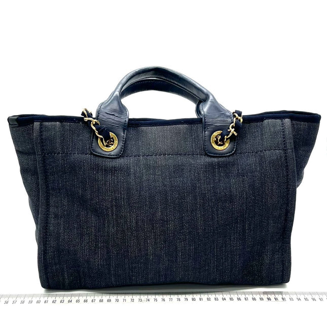 Sold Chanel Deauville Tote Denim Small