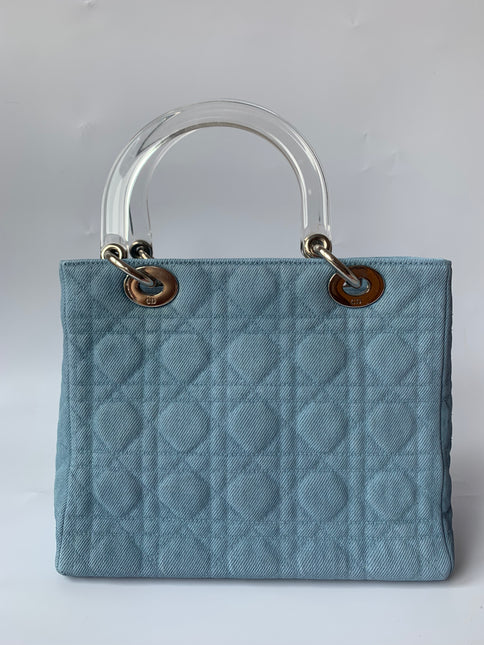Sold Lady Dior Denim Vintage Medium size