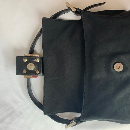 Sold FENDI Baguette Black Cloth Good Condition