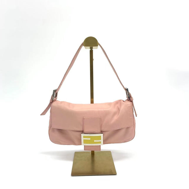Sold FENDI Baguette Pink Lambskin Leather
