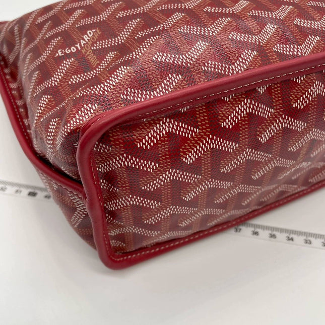 Sold Goyard Anjou Mini Tote Red/Maroon/Burgundy leather