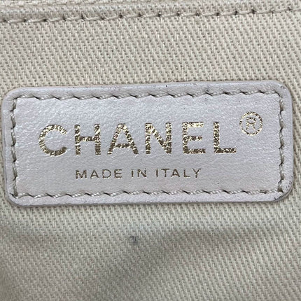 Sold Chanel Deauville Tote Medium White