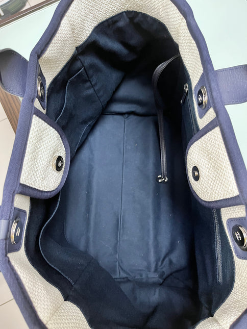 Sold Chanel Deauville Tote Medium White