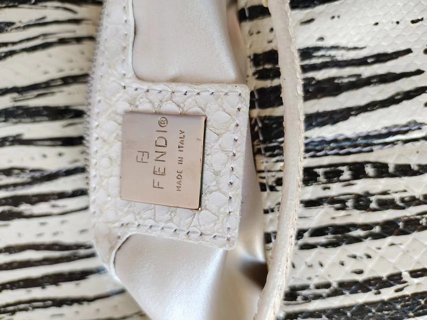 Sold Fendi Baguette in Python leather zebra print