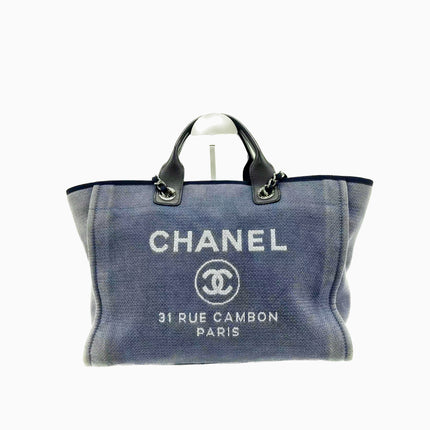 Sold Chanel Deauville Tote Denim Medium
