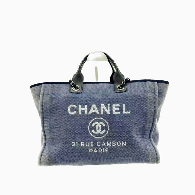 Sold Chanel Deauville Tote Denim Medium