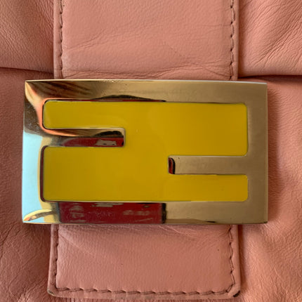 Sold FENDI Baguette Pink Lambskin Leather