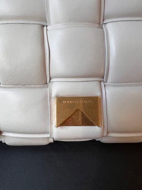 Sold Bottega Veneta Chain Cassete Ecru with gold chain